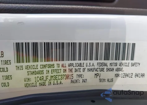 2014 Jeep Grand Cherokee Summit из США, поврежденный, VIN 1C4RJFJM3EC373015